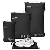 EULANT Bolsas Compresion Organizadoras Maleta para Viaje, 3 Bolsas Impermeables al Vacío + 1 Bolsa para Zapatos, organizador de viaje para equipaje de mano, IPX8 cremallera hermética