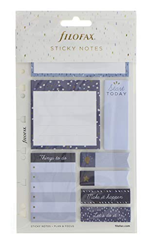 Notes adhésives indigo Filofax 95x164 mm pour ne plus perdre vos idées