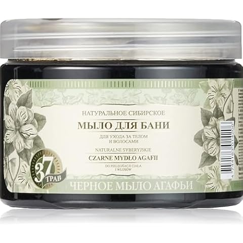 Grandma Agafia Natural Herbal Soap Black 500ml Cover