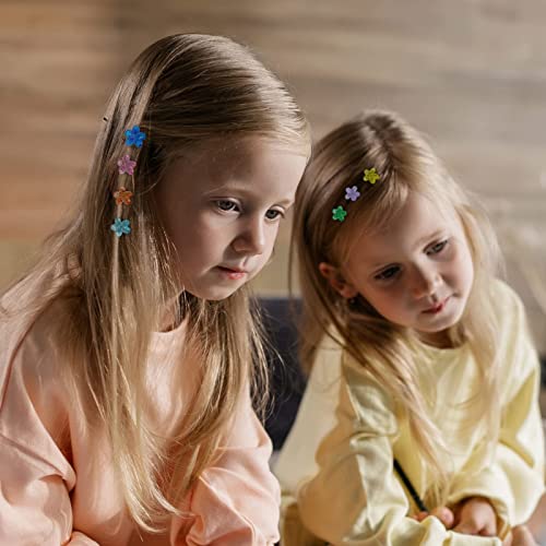 Flower Hair Claw Clips For Kids Girls, B.phne Non Slip Strong Hold Grip Hair Jaw Clamps, Cute Mini 0.5 Inch 90S Small 20 Pcs #TOP1