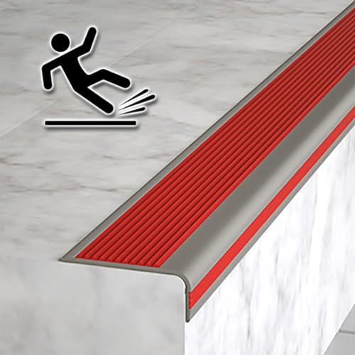 Tiras de esquina de seguridad para escaleras con goma flexible autoadhesiva 2