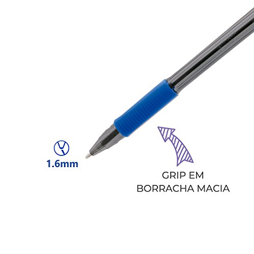 Caneta Esferográfica, Pilot, Bps-Grip-M, 1.6 mm, Azul