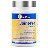 CanPrev Joint-Pro Formula, 90 Capsules - Glucosamine, Chondroitin, MSM, Boswellia, Devil’s Claw & Curcumin, Support Joint Flexibility & Maintain Healthy Cartilage, Non-GMO & Gluten-Free