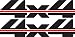 Vinylmark LLC 4x4 Decals (Black) - 1988 to 1997 Fits Chevy Truck Bed