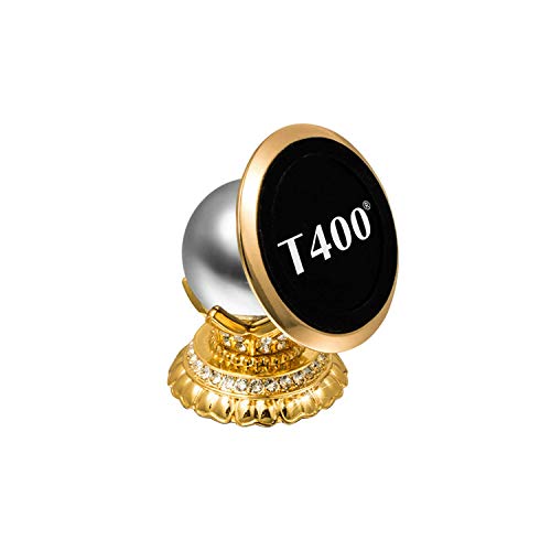 T400 Support Téléphone Voiture Magnétique pour Téléphones Smartphones,Rotation à 360 degrés Cover