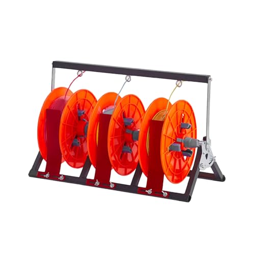 Soporte Plegable para Carretes de alambre triple con estructura robusta multieje 2
