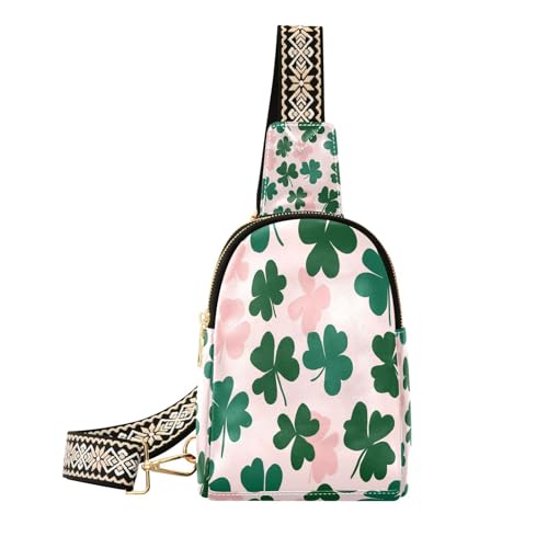 Trendy clover leaf pink green pour smartphone - Coque antichoc élégant