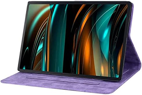 Rosbtib Case for Samsung Galaxy Tab A8 10.5 Inch 2021 SM-X200/X205/X207, PU Leather Flip Cover with Card Slots Protective Tablet Case Galaxy Tab A8, Purple