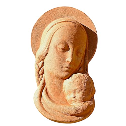 Madonna avec enfant en terre cuite italienne, une idée cadeau de 24 cm