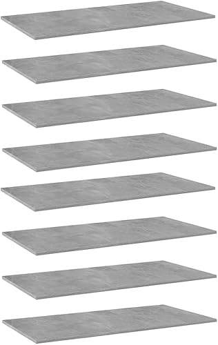 ZQQLVOO Tableros de estantería 8 piezas, tablones de repuesto para estantería, estante de madera, estante de melamina, madera sin terminar, para