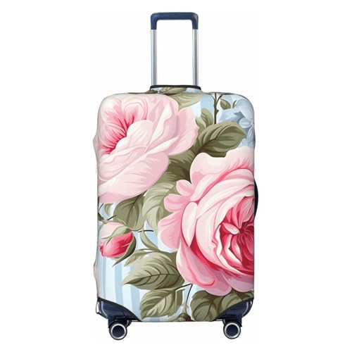 Yaxongx Moon Flower Plant Stripe Travel Luggage Cover Washable Suitcase Cover Elastic Fashion Stretch Suitcase Protector Travel Anti-Scratch Baggage Covers Fits 29-32 Inch Luggage