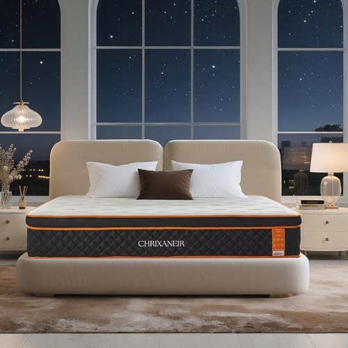 14 Inch King Size Hybrid Mattress – Medium Firm Euro Top Gel Memory Foam Mattress in a Box with Pocket Springs, CertiPUR-US Certified, Balanced Support & Pressure Relief