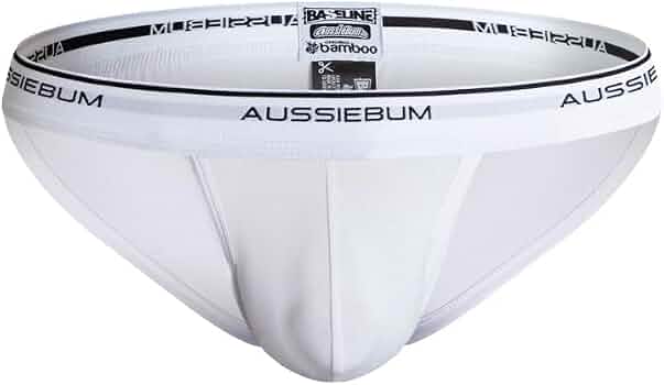 メンズ用ビキニ　AussieBum Pro 8枚セット aussieBum Men's Underwear Briefs Bamboo Bikini Baseline, bianco, S