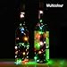 Produktbild Daxoon Weinflaschen-Lichterkette mit Korken, 10 LEDs, silberner Kupferdraht, für DIY, Party, Dekoration, Hochzeit (mehrfarbig) mehrfarbig mehrfarbig Einheitsgröße