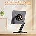 PROSWIFT Magnetic ipad Stand, Foldable Aluminum Alloy Tablet Stand for Desk, 360° Adjustable Rotatable Tablet Holder, Portable Accessories for Home Office Meeting Room
