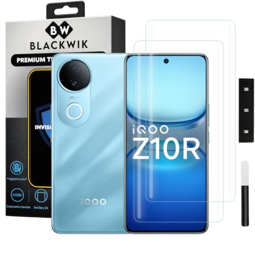 Image of Blackwik UV Curved Tempered Glass for iQOO Z10R 5G | 2-Pack