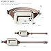 LATMAP 3L TRIPLE ZIP Fanny Packs Belt Bag For Women Men Crossbody Waist Pack Sling Chest Bum Travel Bag Purse Faux Leather Fashion Cute Beige