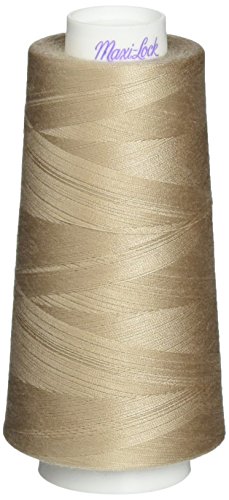 American & Efird Maxi-Lock Cone Thread 3000 Yards-Beige miniatura 1
