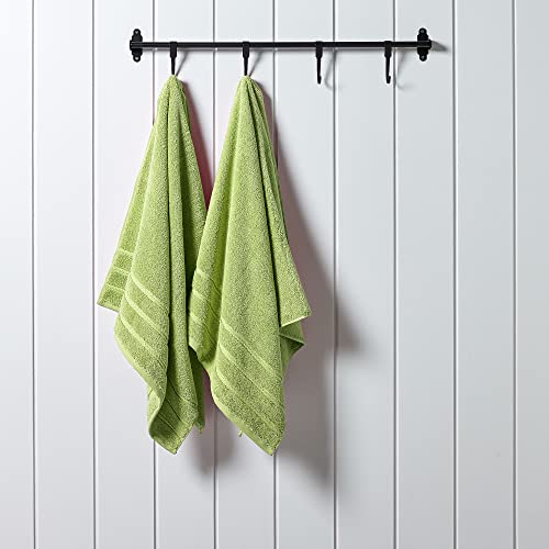 Christy Antalya Bath Sheets Set | 4 Piece | 100% Turkish Cotton | 600GSM | Soft Plush Luxury Towel Set | 2 Bath Sheets 2 Hand Towels | Quick Dry | Fern Green