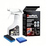 180ml Auto Scheinwerfer Politur Spray,Scheinwerfer Aufbereitung Flüssigkeit Set,Langanhaltende...