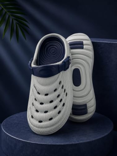 Image of Men's Clogs Mules for Men & Boys - CreamComfortable, Lightweight, Non-Slip, Waterproof, Stylish, Classic, Casual, Everyday Mules