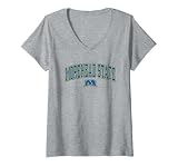 Womens Morehead State Eagles Arch Over Officially Licensed V-Neck T-Shirt