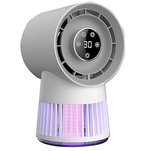 Multium Mosquito Fan Killer Lamp 2400 mAh Insect Repellent Mosquito Lamp Insect Trap Portable Chargable Insect Lamp Indoor and Outdoor Upgraded Mosquito Fan Killer Lamp