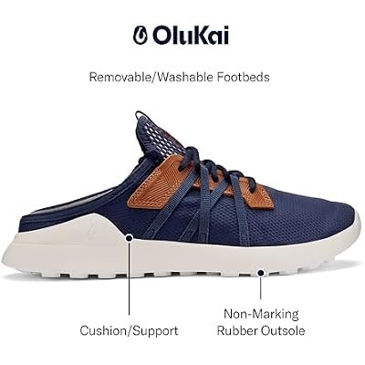 OLUKAI Manele Men's Golf Shoes, Spikeless Golf Shoes, Water & Stain-Resistant, Cushioned Midsole & Contoured Footbed, All-Day Comfort & Lightweight
