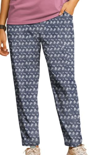 Image of TIRUPUR GUIDEFASHION Women's Cotton Printed Pyjama Black
