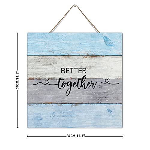 Panneau Better Together bois pour embellir un mur de bureau vide