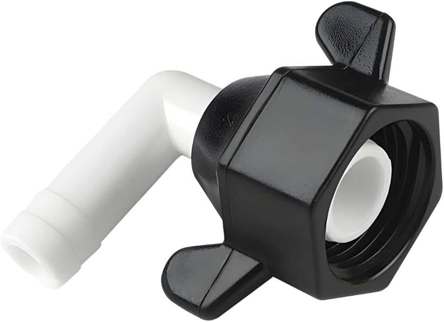 SEAFLO (NO: 51F05) 1/2"-14 FNPT x 3/8" Barbed Angled Universal Pump Fitting for SHURFLO, SEAFLO, Circle River, Johnson, Jabsco, FLOJET, REMCO, Lippert, USA ADVENTURE and other Pumps (50-Pack)