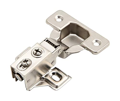 6 Pack - Silverline Hardware Face Frame Quiet Soft Close Cabinet Door Hinges, 1/2 Inch Overlay, With Built-In Metal Dampers, Strong Heavy Duty Steel For Kitchen Bathroom #TOP1