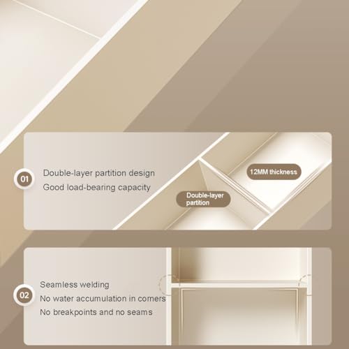 Niche de douche encastrable 700mm pour une salle de bain moderne et épurée - 5