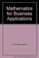 Mathematics for Business Applications 0773043330 Book Cover