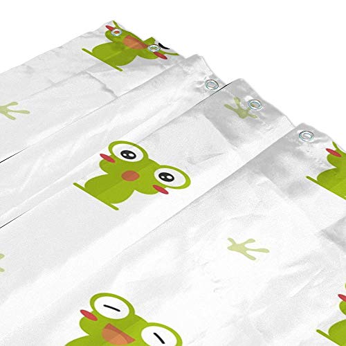 Rideau de douche grenouille vert en polyester de qualité supérieure - 4