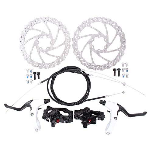 Fahrrad Scheibenbremse Set Bremsscheibe 160mm Fahrradbremsensatz Bremssattel Fahrradbremse Bremse mechanische Scheibe vorne und hinten für Mountainbike Rennrad Reiten Fahrrad Radfahren Rennradfahren