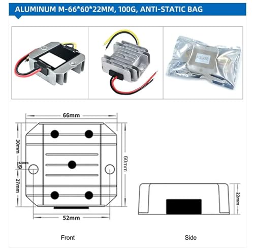 Régulateur de tension 12V à 24V stable et étanche pour électronique - 3