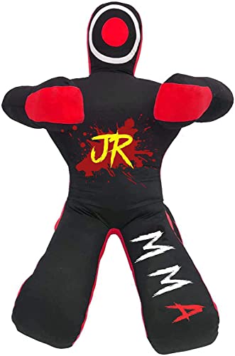 MMA Practice Dummy (Sitting Position) for Boxing, Fighting, Throwing, Grappling, Karate, jiu-Jitsu, Wrestling Training - UNFILLED (70", Black Canvas) Cover