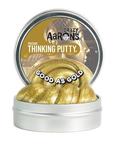 Crazy Aaron's Thinking Putty (1.6 oz) Precious Metals - Good as Gold