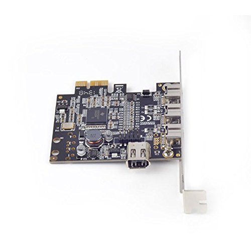 PCIE Combo 3X 1394b + 1x 1394a Firewire Ports PCI-Express Controller Card, 1394 Card TI Chipset XI02213, Windows 8/7 / Mac OS