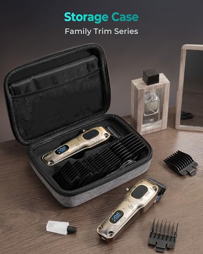 Image of VGRPRO Hair Clippers for Men Professional, Cordless & Corded Barber Clipper | Clippers for Hair Cutting with Package Case, Electric Grooming Kit for Home & Barber Use, LED Battery Display, Gift for Men