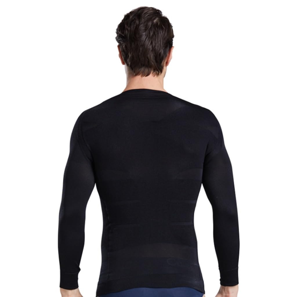 HLTYGWX Herren-Shapewear, Nahtloser Hide-Kompressions-Schlankheits-Bauchanzug, atmungsaktive Weste, Taillentrainer