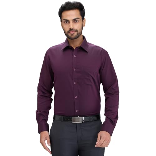 Image of Park Avenue Regular Fit Pure Cotton Structure Pattern Ainsley Collar Formal Shirt