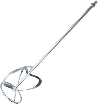 Hemobllo S- Shaped Mixing Rod- Practical Steel Mixing Paddle Cement Mixer Parts for Mixing Grout Paint Mud Plaster