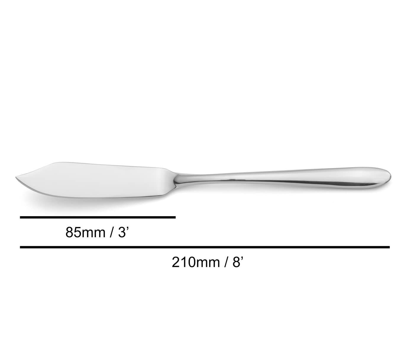 Arcos Serie Berlin - Cuchillo para Pescado - Monoblock de una pieza en Acero Inoxidable 85 mm - Color Plata