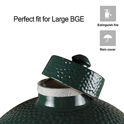 Dracarys Grill Chimney Top Vent Cap Ceramic Damper Top Egg Accessories, Replacement for Medium, Large and XLarge Big Green Egg Charcoal Grill by Dracarys - Image 3