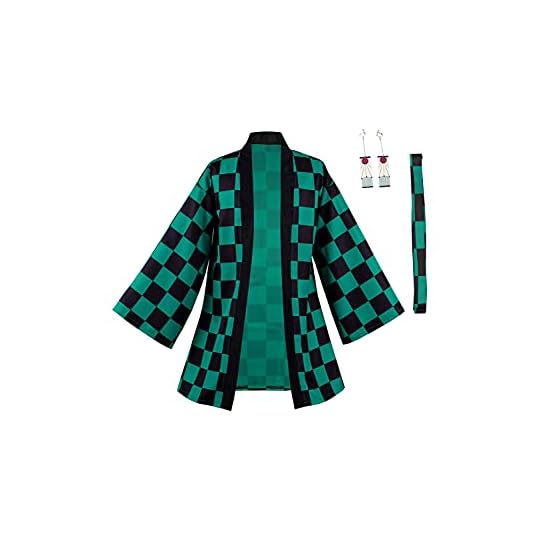 
                            Taeyue Anime Demon Slayer Kamado Tanjirou Cosplay Costume Kimetsu no Yaiba Halloween Carnival Cosplay Coat Suit Kimono Jacket Men
                        