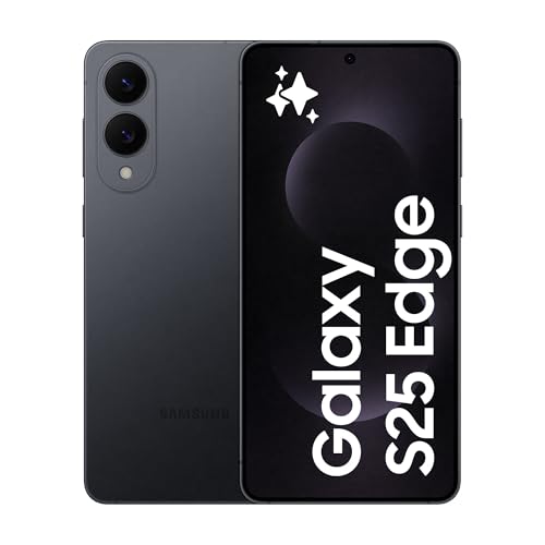 SAMSUNG Galaxy S25 Edge, Smartphone AI, 3 anni di Garanzia del produttore, Display 6.7'' QHD+ Dynamic AMOLED 2X, Fotocamera 200MP, RAM 12GB, 512GB, 3.900 mAh, Titanium Jetblack [Versione italiana]