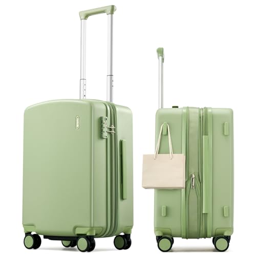 Image of Hanke 20 Inch Expandable Carry On Luggage, Hard Shell with Side Hook