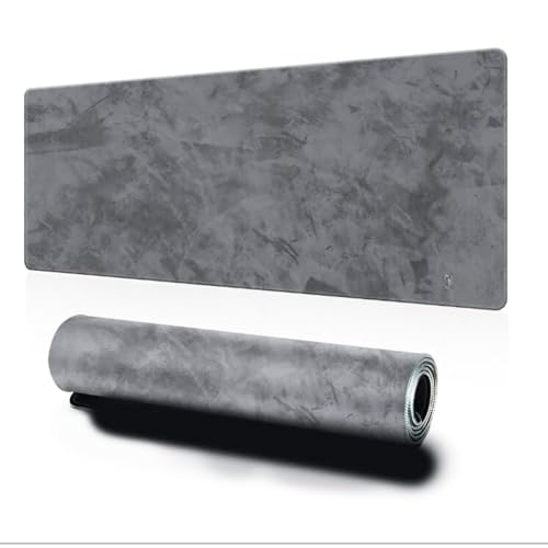 XL Gaming Mouse Pad 900×400×4mm Extended Desk Mat – Large Grey Waterproof Mousepad with Smooth Surface, Anti-Slip Rubber Base & Stitched Edges – Desk Mat for Gaming, Office, Laptop & Keyboard